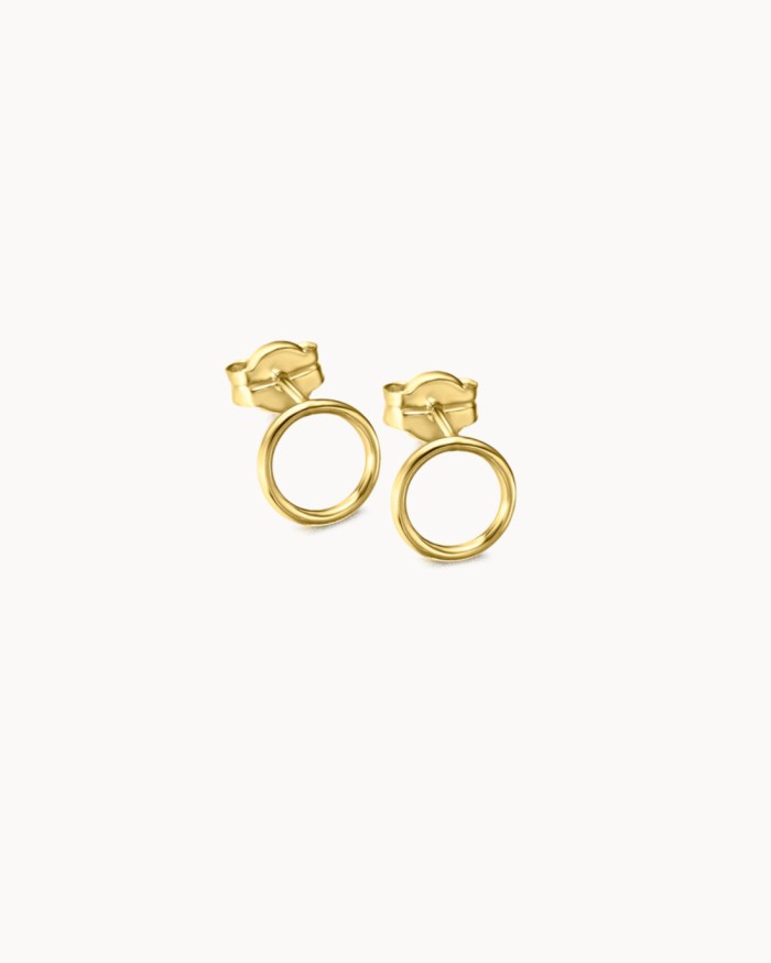 Gold Circle Earrings | LECARRE