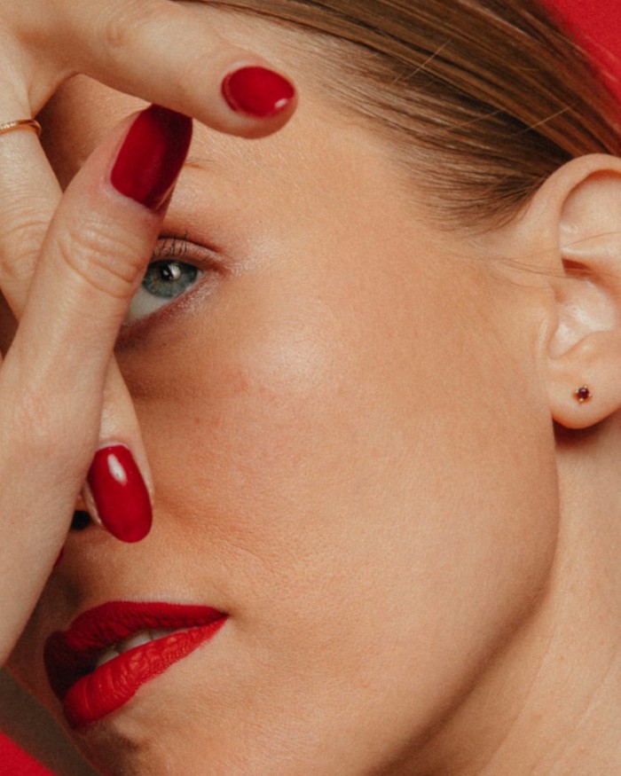 Colorize Gold Rubies Earrings | LECARRE