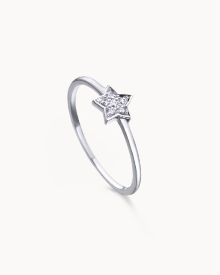 Gold and Diamond Star Ring | LECARRE