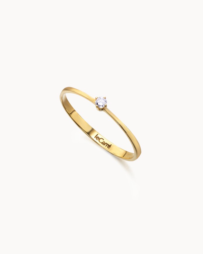 Bague en or avec diamant | LECARRE
