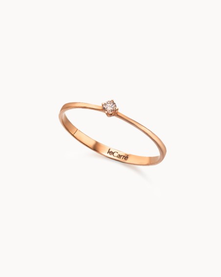 Diamantring i roségull | LECARRE