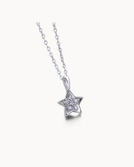 Pendentif étoile en or et diamants | LECARRE