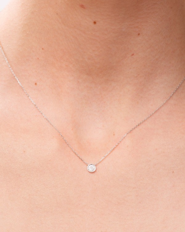 Pendentif rond en or et diamants | LECARRE 2