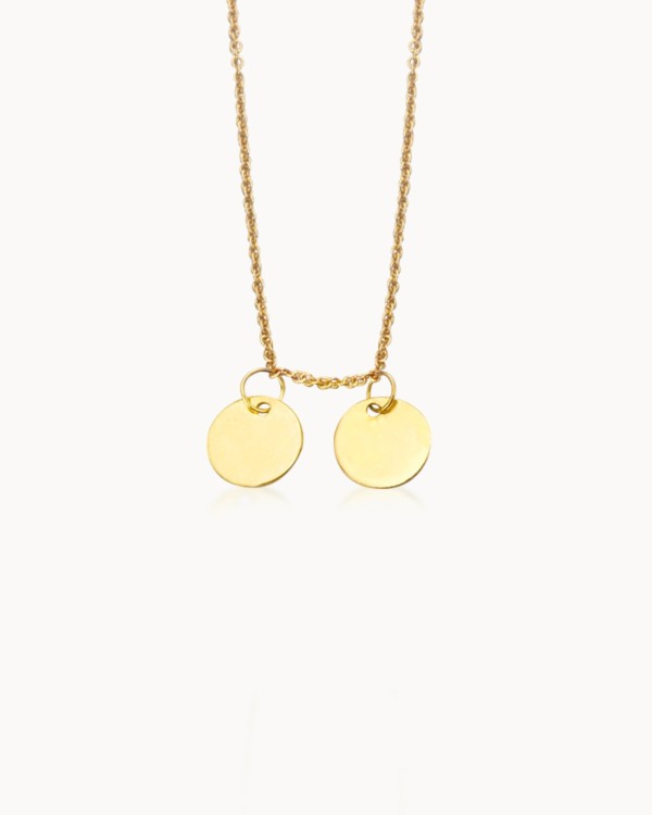 Ketting + Twee initialenbedeltjes (6 mm) | LECARRE 2
