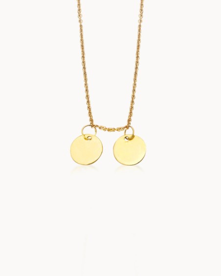 Ketting + Twee initialenbedeltjes (6 mm) | LECARRE