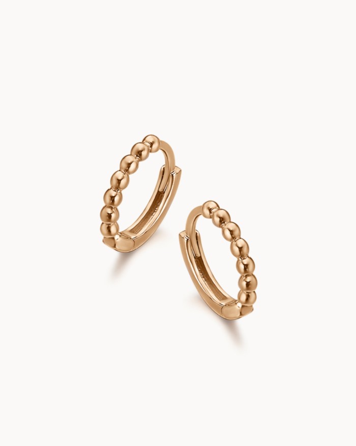 Pendientes Aro Bubbles Oro Rosa 18k | LECARRE