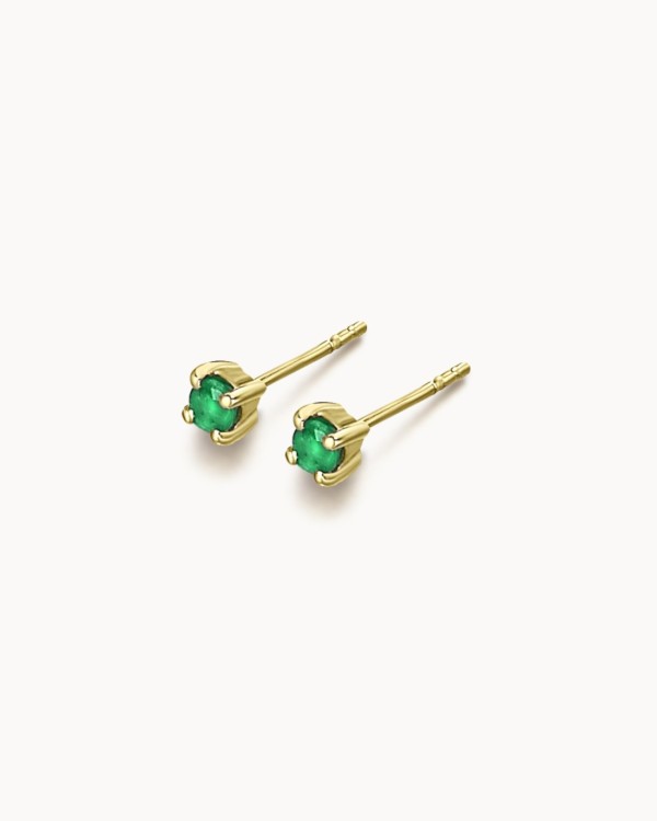 Colorize Gold Emerald Earrings | LECARRE