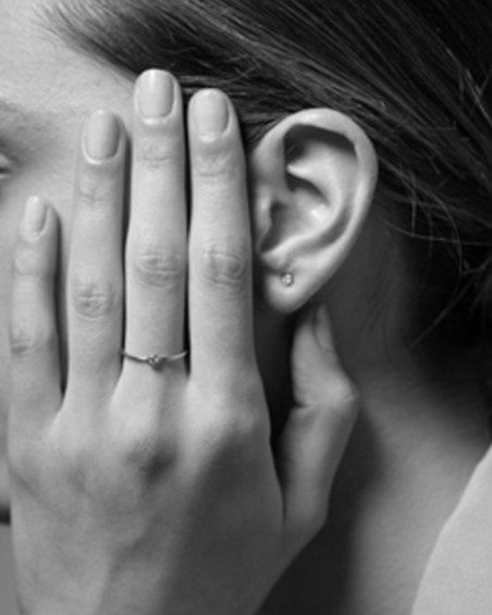 White Gold Diamond Solitaire Ring | LECARRE