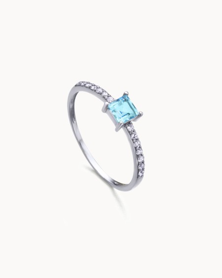 Bague en topaze et diamants | LECARRE
