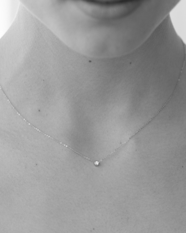 Diamante con catena in oro bianco | LECARRE 2