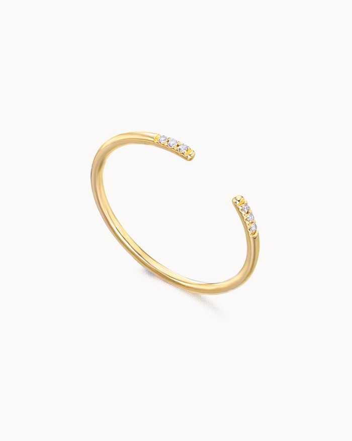 Offener Ring aus Gold und Diamanten | LECARRE