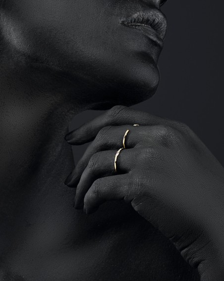 Gold & Diamonds Open Ring | LECARRE
