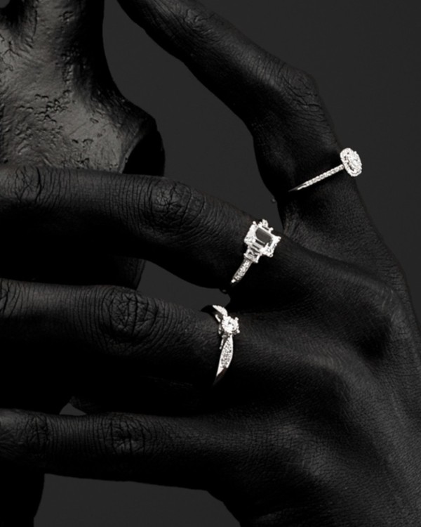 Destiny White Gold Topaz and Diamond Ring | LECARRE 2