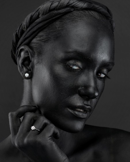 Rosett i hvitt gull med diamanter | LECARRE