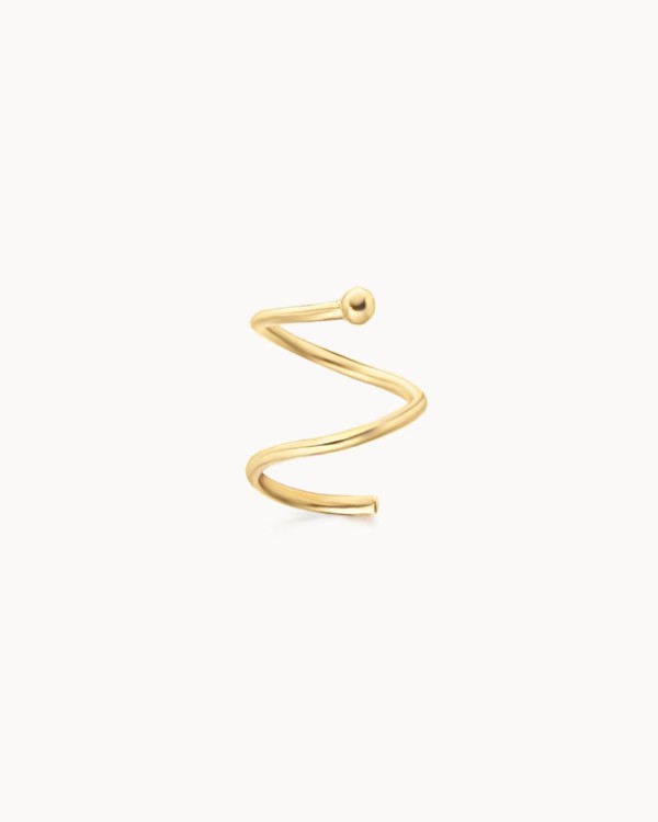 Pendiente Espiral Oro Look 2 Pendientes | LECARRE