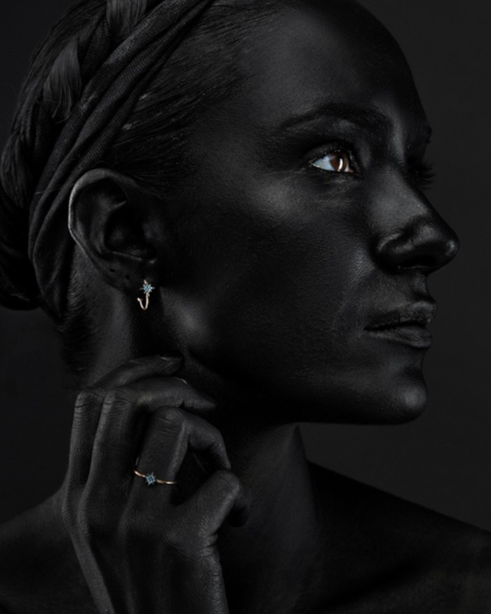 Boucles d'oreilles Étoile Polaire avec Topaze Londres | LECARRE