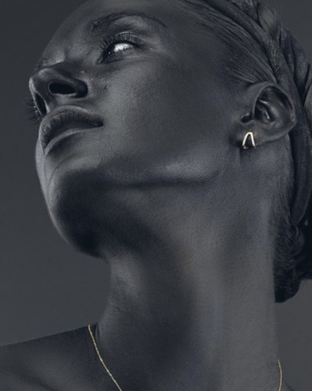 Double Gold Diamond Hoops | LECARRE