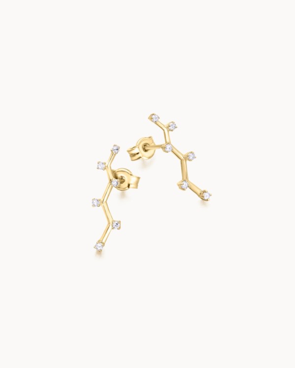 Boucles d'oreilles Constellation en or et diamants | LECARRE