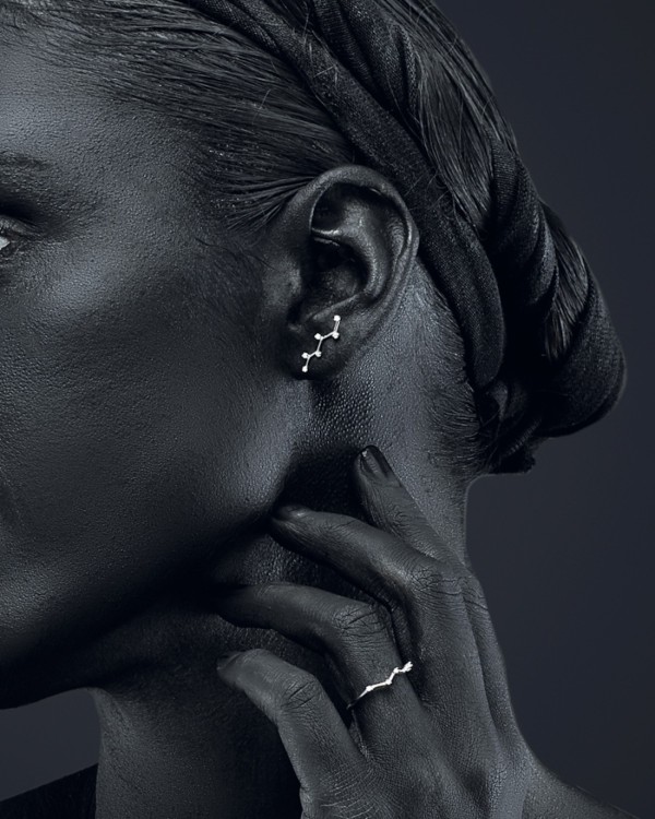 Pendientes Constellation Oro Blanco Diamantes | LECARRE 2