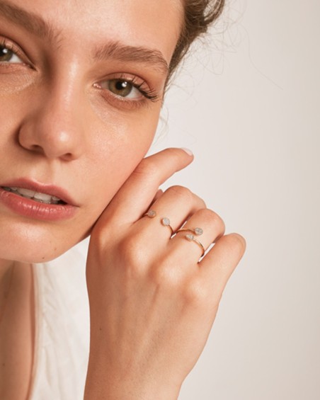 Bague flèche en or et diamants | LECARRE