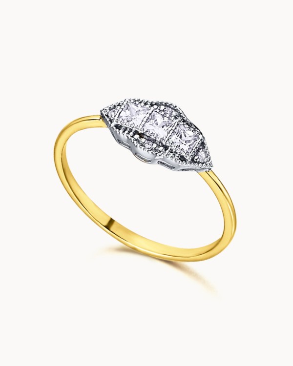 Art Deco Rhombus Ring | LECARRE