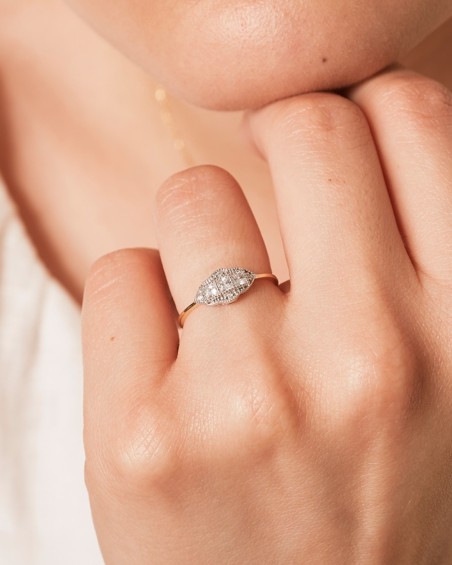 Art Deco -ring med rombe | LECARRE