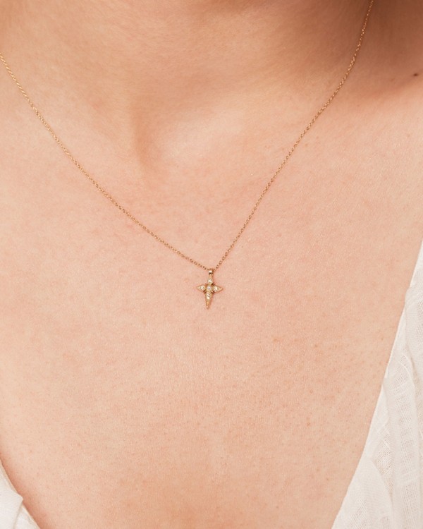 Art Deco Kruis Goud Diamanten | LECARRE 2