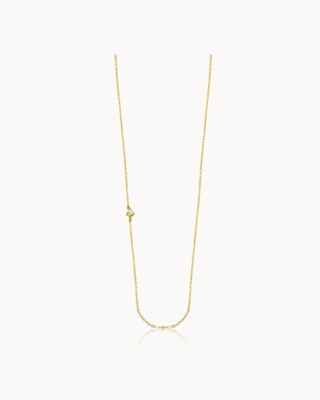 Side Diamond Gold Chain | LECARRE