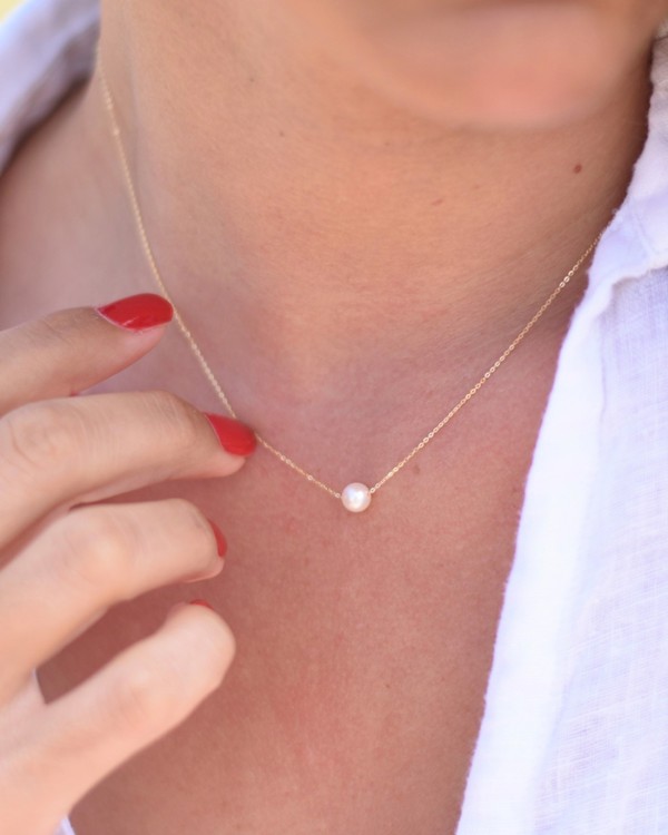 Goldkette mit Perle | LECARRE 2