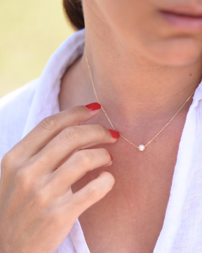 Goldkette mit Perle | LECARRE