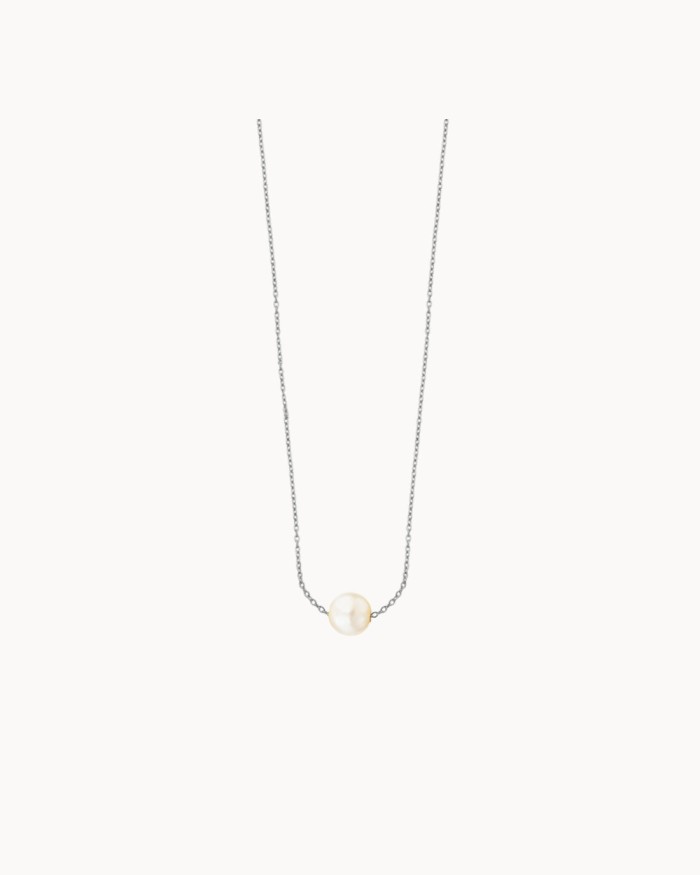 Halsband i vitt guld med pärlor | LECARRE