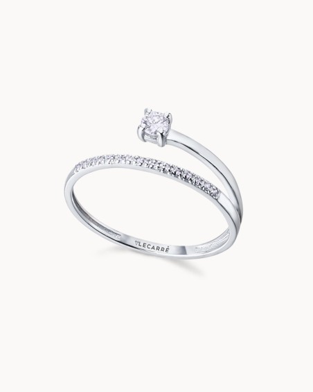 Nomad White Gold Diamond Ring | LECARRE