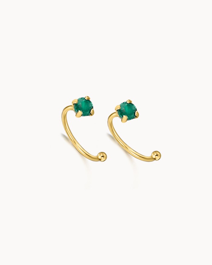 Emerald Gold Earcuff | LECARRE