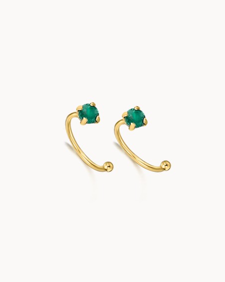 Emerald Gold Earcuff | LECARRE