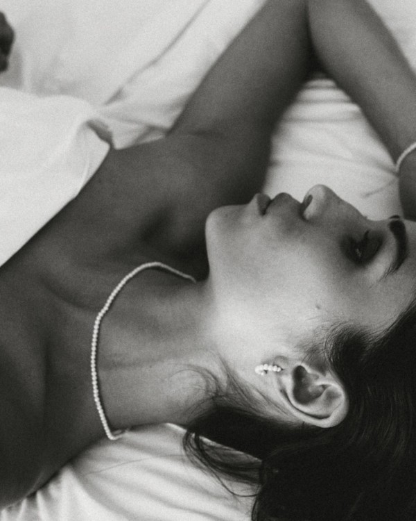 Gold & Pearl Hoops | LECARRE 2