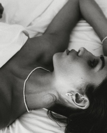 Gold & Pearl Hoops | LECARRE