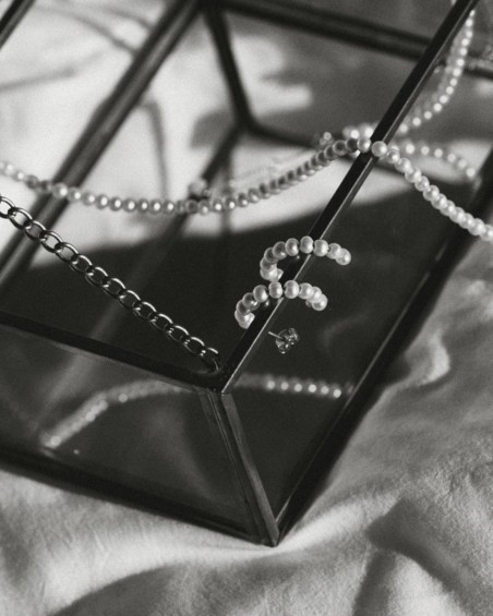 Gold & Pearl Hoops | LECARRE