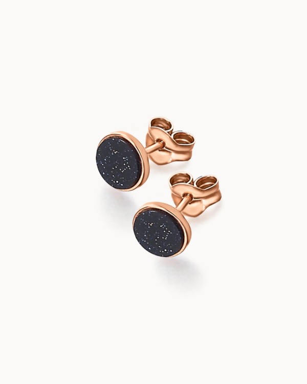 Boucles d'oreilles Universe en or rose | LECARRE