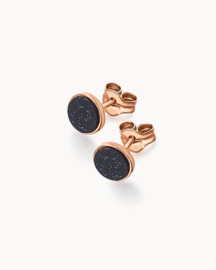 Boucles d'oreilles Universe en or rose | LECARRE