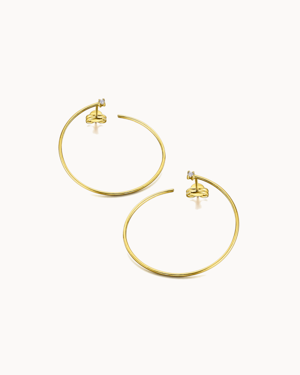 Boucles d'oreilles Nomad en or 18 carats et diamants | LECARRE