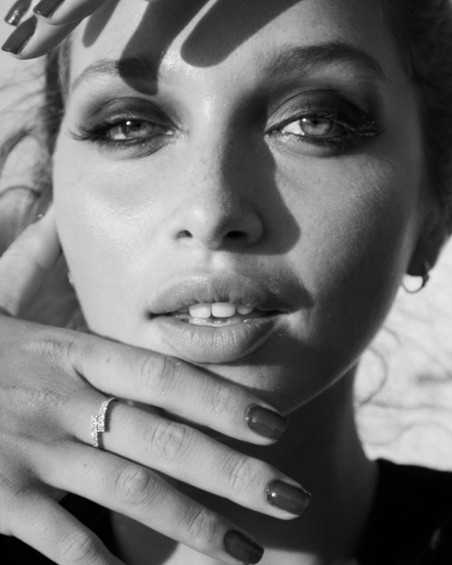 Gold Diamond Cross Ring | LECARRE