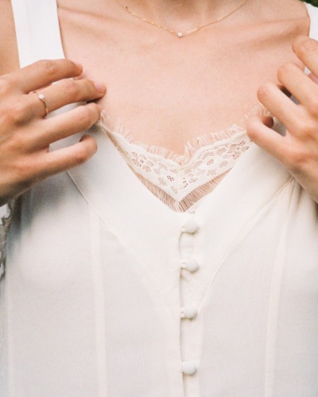 Goldring mit Mini-Rosette und Diamanten | LECARRE