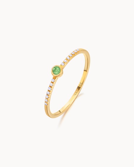 Wild Gold Emerald Diamonds Ring | LECARRE