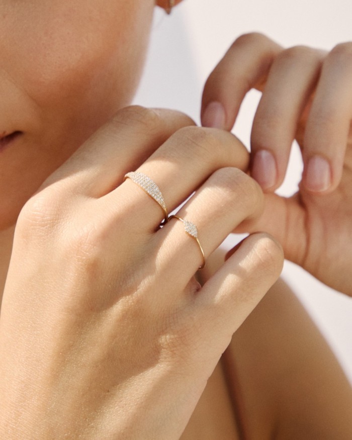 Signetring i gull og diamant | LECARRE