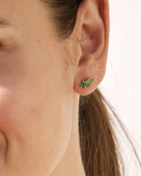 Wild Earcuff Gold and Emeralds | LECARRE 2