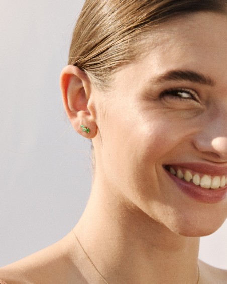 Wild Earcuff Gold and Emeralds | LECARRE