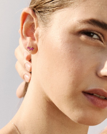 Orecchini Wild Earcuff Oro e Rubini | LECARRE