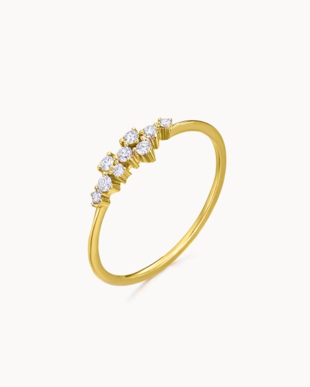 Anillo Cascada Diamantes Oro | LECARRE