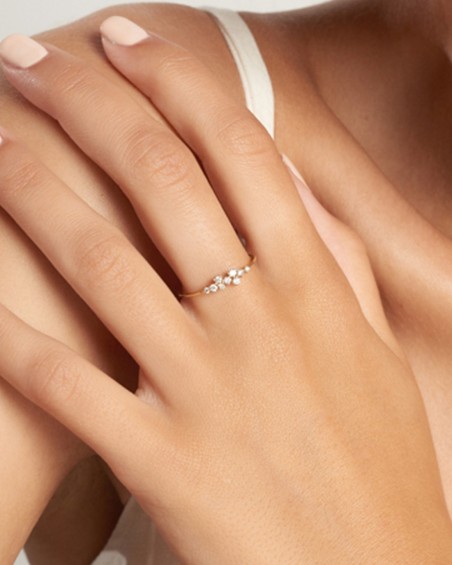 Gold Diamond Waterfall Ring | LECARRE