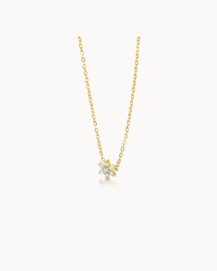 Mini-Rosette Gold und Diamanten | LECARRE